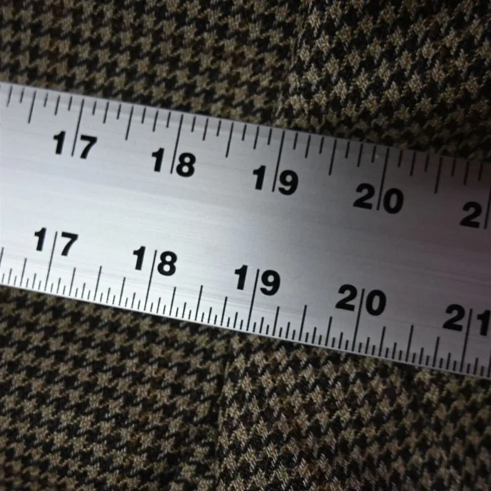 IZOD 42L Brown Houndstooth 100% Wool‎ Mens Blazer Sport Coat Jacket